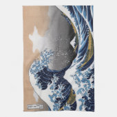 Hokusai , “ The Great Wave off Kanagawa ” Geschirrtuch (Vertikal)