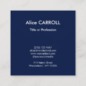 Hokusai - The Great Wave off Kanagawa - QR Code Quadratische Visitenkarte (Rückseite)