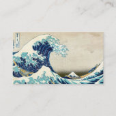 Hokusai - The Great Wave off Kanagawa - QR Code Visitenkarte (Vorderseite)