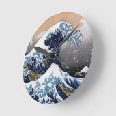 Hokusai , “ The Great Wave off Kanagawa ” Runde Wanduhr (Winkel)