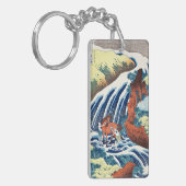 Hokusai - The Yoshitsune Horse Washing Falls Schlüsselanhänger (Vorderseite links)