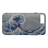 Hokusai trifft Fibonacci, goldenes Verhältnis Case-Mate iPhone Hülle (Rückseite (Horizontal))
