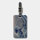 Hokusai trifft Fibonacci, goldenes Verhältnis Gepäckanhänger (Vorderseite vertikal)