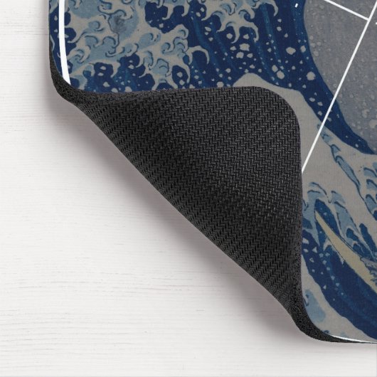 Hokusai trifft Fibonacci, goldenes Verhältnis Mousepad (Ecke)