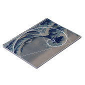 Hokusai trifft Fibonacci, goldenes Verhältnis Notizblock (Linke Seite)