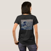 Hokusai trifft Fibonacci, Goldenes Verhältnis T-Shirt (Schwarz voll)