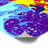 Hokusai trifft Fibonacci, Pop Art Style Poster (Ecke)