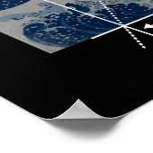 Hokusai trifft Fibonacci, Version Poster (Ecke)