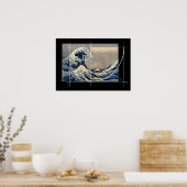 Hokusai trifft Fibonacci, Version Poster (Küche)