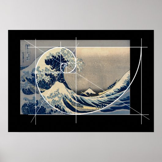 Hokusai trifft Fibonacci, Version Poster (Vorne)