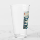 Hokusai Ukiyo-e Japanese Waterfall Landscape Blue Glas (Rechts)