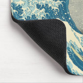 Hokusai - unter der Welle weg von Kanagawa Mousepad (Ecke)