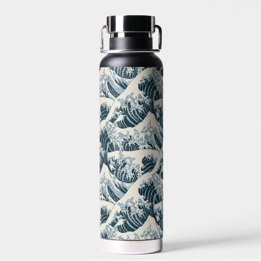 Hokusai Wave Water Flasche (Rückseite)