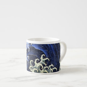 Hokusai Weibliche Welle Japanische Vintage-Fine-Ar Espressotasse