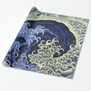 Hokusai Weibliche Welle Japanische Vintage-Fine-Ar Geschenkpapier
