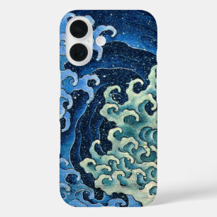 Hokusai Weibliche Welle Vintage Ozean iPhone 16 Hülle