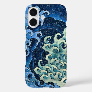 Hokusai Weibliche Welle Vintage Ozean iPhone 16 Hülle
