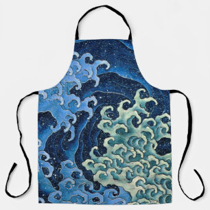 Hokusai Weibliche Welle Vintage Ozean  Schürze