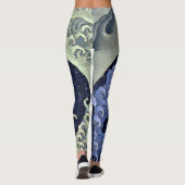 Hokusai-Welle 1 Leggings (Rückseite)