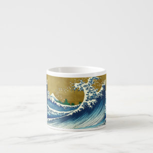 Hokusai-Welle-Muster: Japanische Ukiyo-e-Kunst Espressotasse