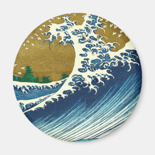 Hokusai-Welle-Muster: Japanische Ukiyo-e-Kunst Magnet