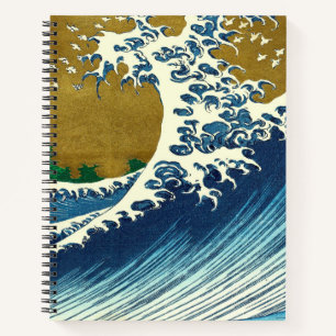 Hokusai-Welle-Muster: Japanische Ukiyo-e-Kunst Notizblock