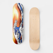 Hokusai Welle Skateboard (Vorderseite)