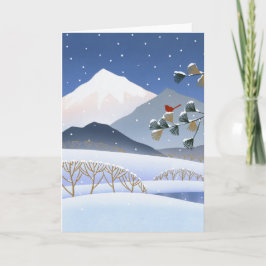 Hokusai - Winter Trees Karte