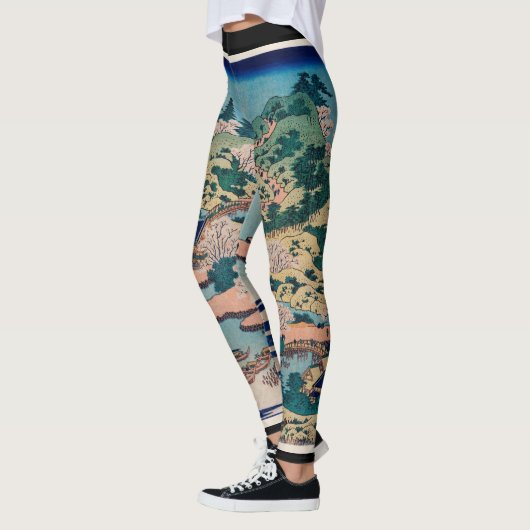 HOKUSAI WOODBLOCK PRINTE Leggings (Links)