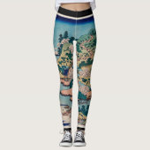 HOKUSAI WOODBLOCK PRINTE Leggings (Vorderseite)