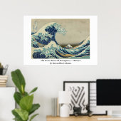 Hokusais Die große Welle vor Kanagawa Poster (Heimbüro)
