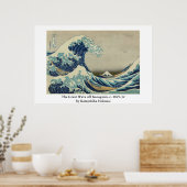 Hokusais Die große Welle vor Kanagawa Poster (Küche)