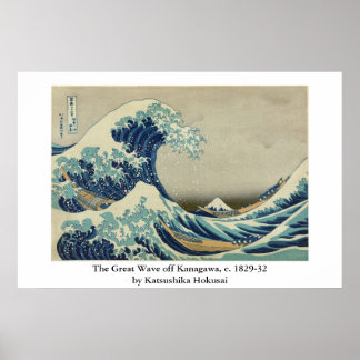 Hokusais Die große Welle vor Kanagawa Poster