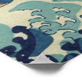 Hokusais Die große Welle vor Kanagawa Poster (Ecke)