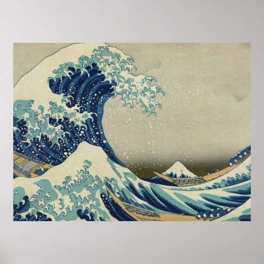 Hokusais Die große Welle vor Kanagawa Poster (Vorne)