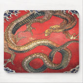 Hokusais Drache Mousepad (Vorne)