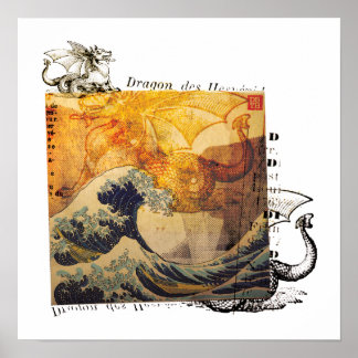 Hokusais Drache? Poster