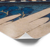 Hokusais Gedicht von Teishin Ko, Poster (Ecke)