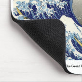 Hokusais Große Welle in Kanagawa (1760-1849) Mousepad (Ecke)