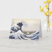 Hokusais große Welle Karte (Gelbe Blume)