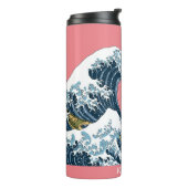 Hokusais große Welle vor Kanagawa Thermosbecher (Nach links gedreht)