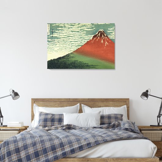 Hokusais Ukiyo-e South Wind Clear Sky oder Red Fuj Leinwanddruck (Insitu (Schlafzimmer))