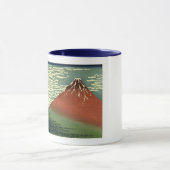 Hokusais Ukiyo-e South Wind Clear Sky oder Red Fuj Tasse (Zentrum)