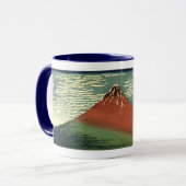 Hokusais Ukiyo-e South Wind Clear Sky oder Red Fuj Tasse (Vorderseite Links)