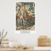 Hokusais Wasserfälle Kirifuri Poster (Küche)
