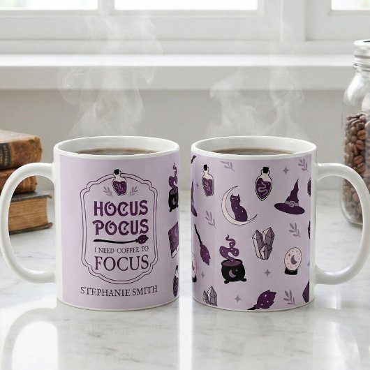 Hokuspokus Ich brauche meinen Kaffee, um Hexen zu Kaffeetasse
