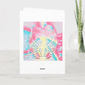 Hol bald Angel Wings Heart Karte (Rückseite)