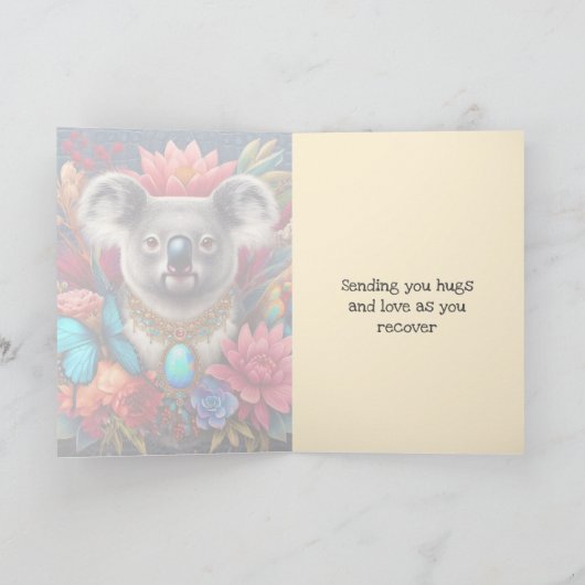 Hol bald die Aussie Koala Bärenhugs und Liebe Karte (Innenseite)