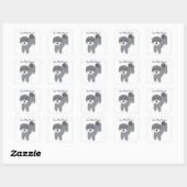 Hol bald graue Poodle #2-Stickers Quadratischer Aufkleber (Blatt)