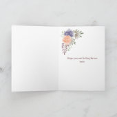 Hol bald Peony Rose Lila Karte (Innenseite)